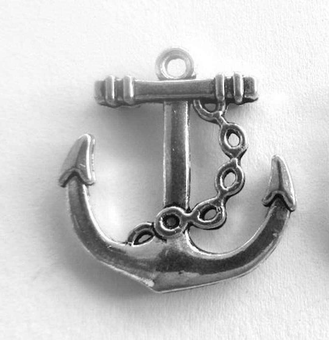 5 Anchor Pendants Etsy