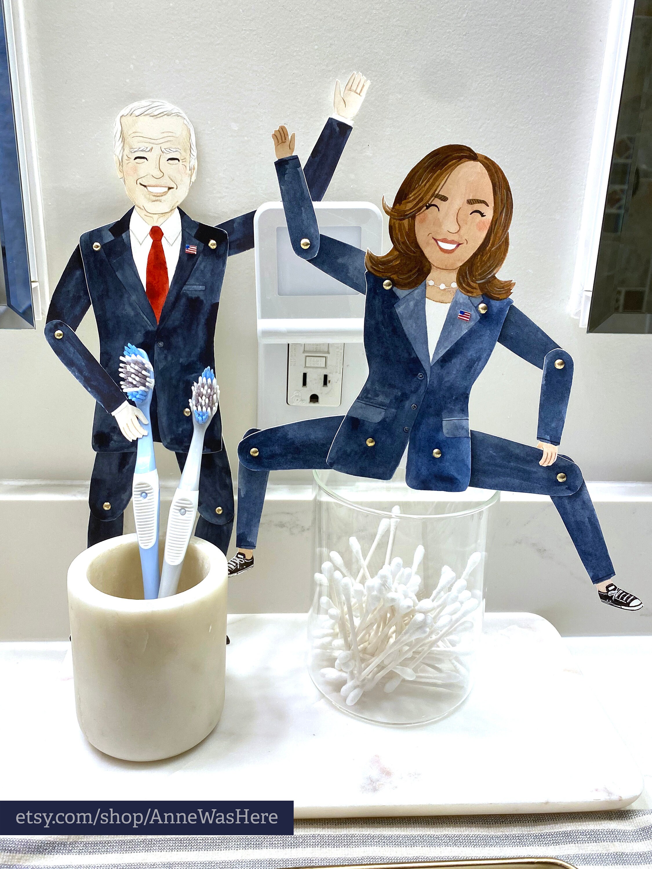 Joe Biden and Kamala Harris Articulated Paper Doll Digital | Etsy