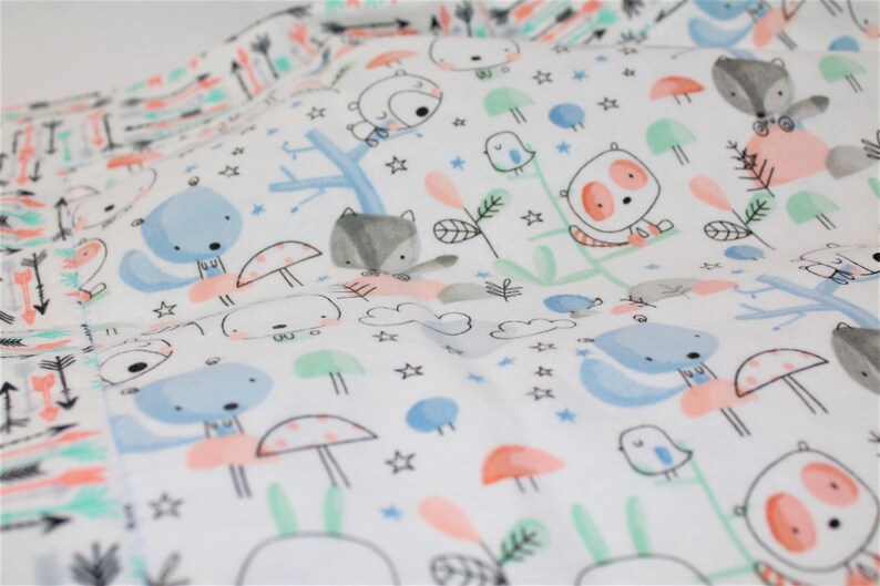 Receiving blanket Stroller blanket Flannel baby blanket