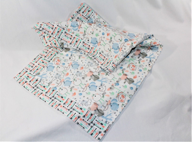 Receiving blanket Stroller blanket Flannel baby blanket