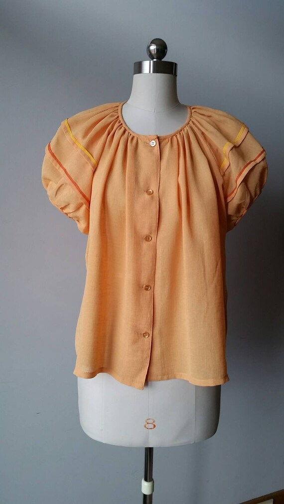 Walter Kristensen Prairie Peasant Style Blouse Sma