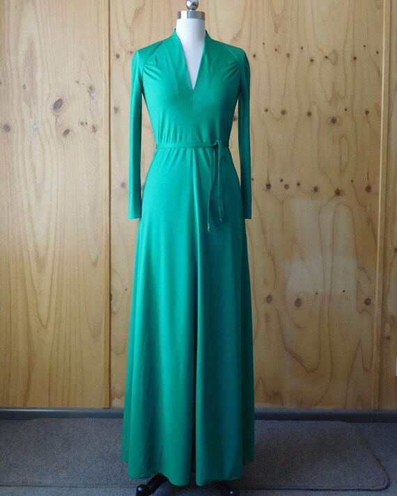 Christmas Green Seventies Maxi