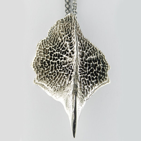 Maris- sterling silver fishbone necklace