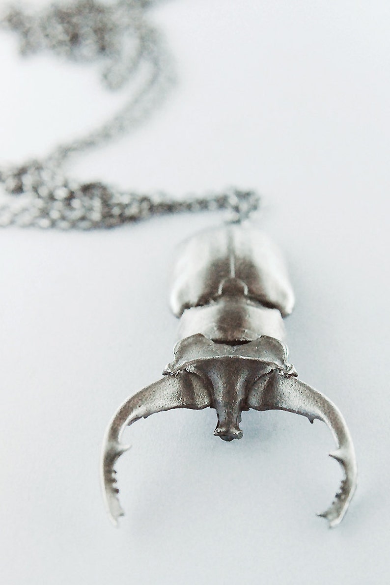 Sterling Silver Insect Necklace - Etsy