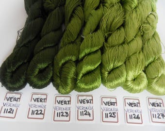 Green VERONESE silk embroidery thread