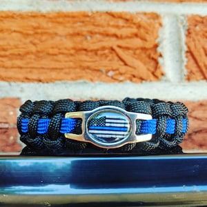 Thin Blue Line / Police Paracord Bracelet