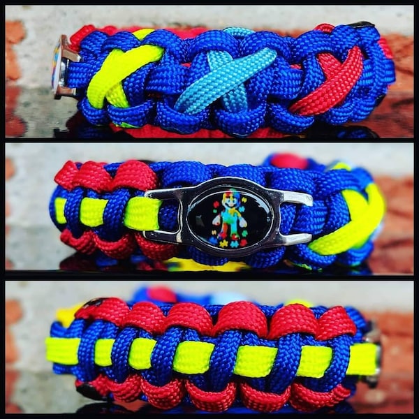 Please Read Description: Autism Super Mario Paracord Bracelet