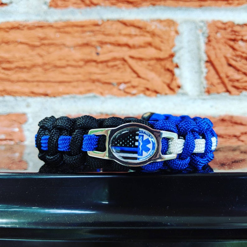 Ems Emt Police Paracord Bracelet Etsy