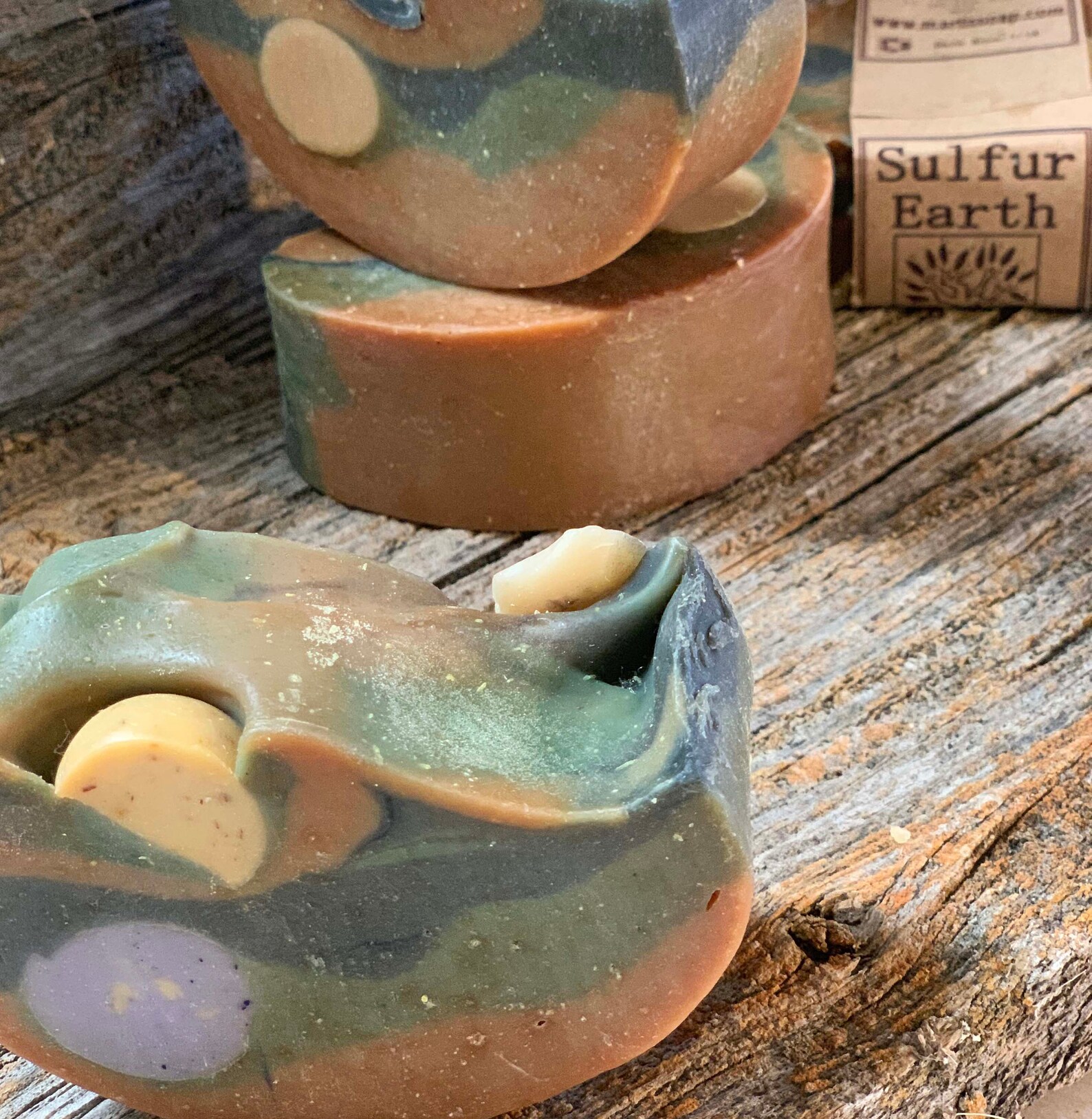 Sulfur Earth Castile Olive Oil Soap Etsy