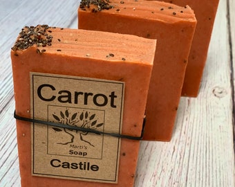 Carrot & Chia Seed Castile Soap