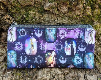 Star Wars Coin Purse - Tim Burton Star Wars Characters Coin Purse - Rey Kylo Ren R2-D2 C-3PO Darth Maul Padme Vader Luke Han