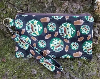 Bolso de mano con cremallera de Star Wars Grogu Baby Yoda