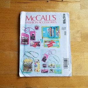 McCall&#39;s Sewing Pattern 6768 - Crossbody Pattern - Purse Pattern - Purse Accessories Pattern - Coupon Organizer Pattern - Phone Purse