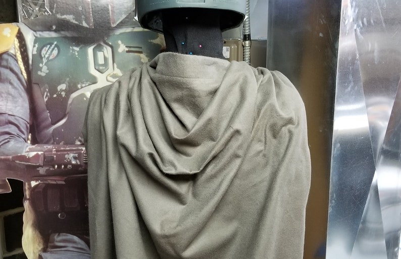 Star Wars Costume Star Wars Cape GRAY Mandalorian Cape The Mandalorian Costume Gray Cape Gray Cloak