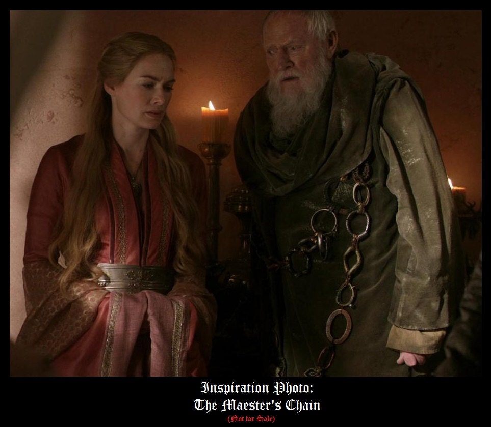 Game of Thrones Jewelry Maester Chain Necklace Winterfell Etsy