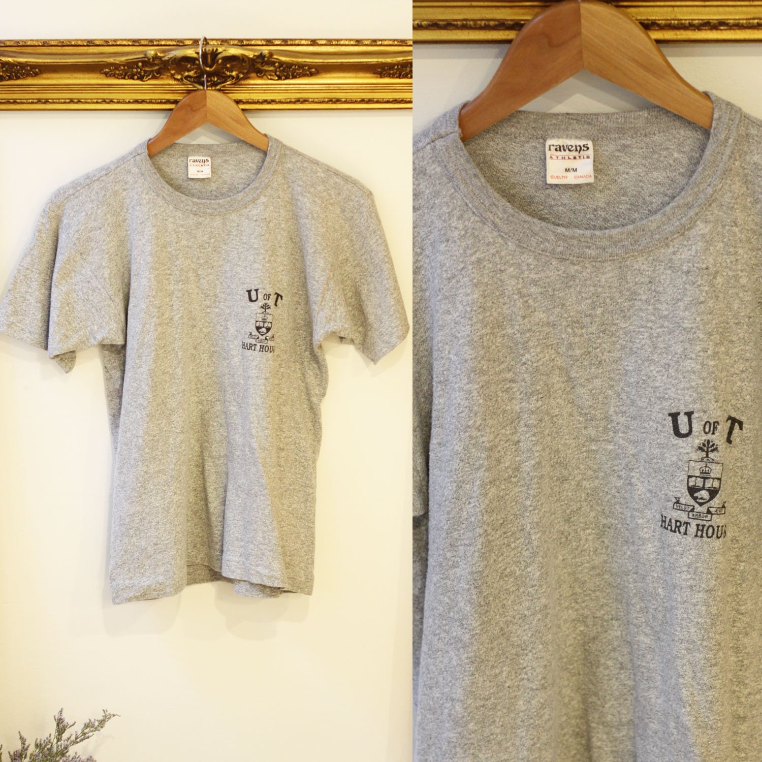 1980s Heather Grey U Of T T Shirt Vintage U Of T Shirt Vintage T Shirt