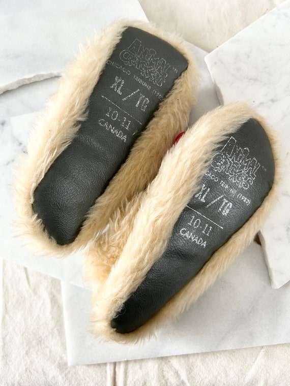 1980s Animal Crackers slippers // 1980s novelty slipp… Gem
