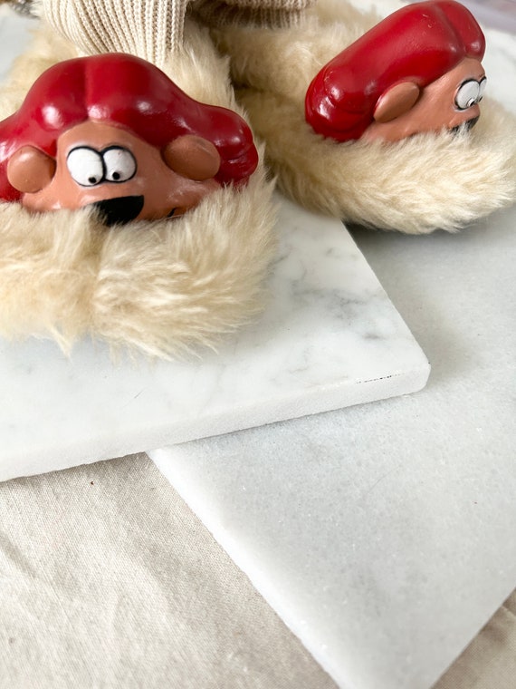 1980s Animal Crackers slippers // 1980s novelty slipp… Gem