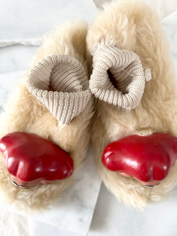 1980s Animal Crackers slippers // 1980s novelty slipp… Gem