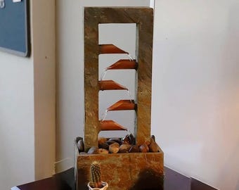 Spillway Rustic  Fountain, waterfall design, waterfall fountain