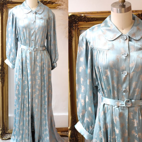 vintage satin robe