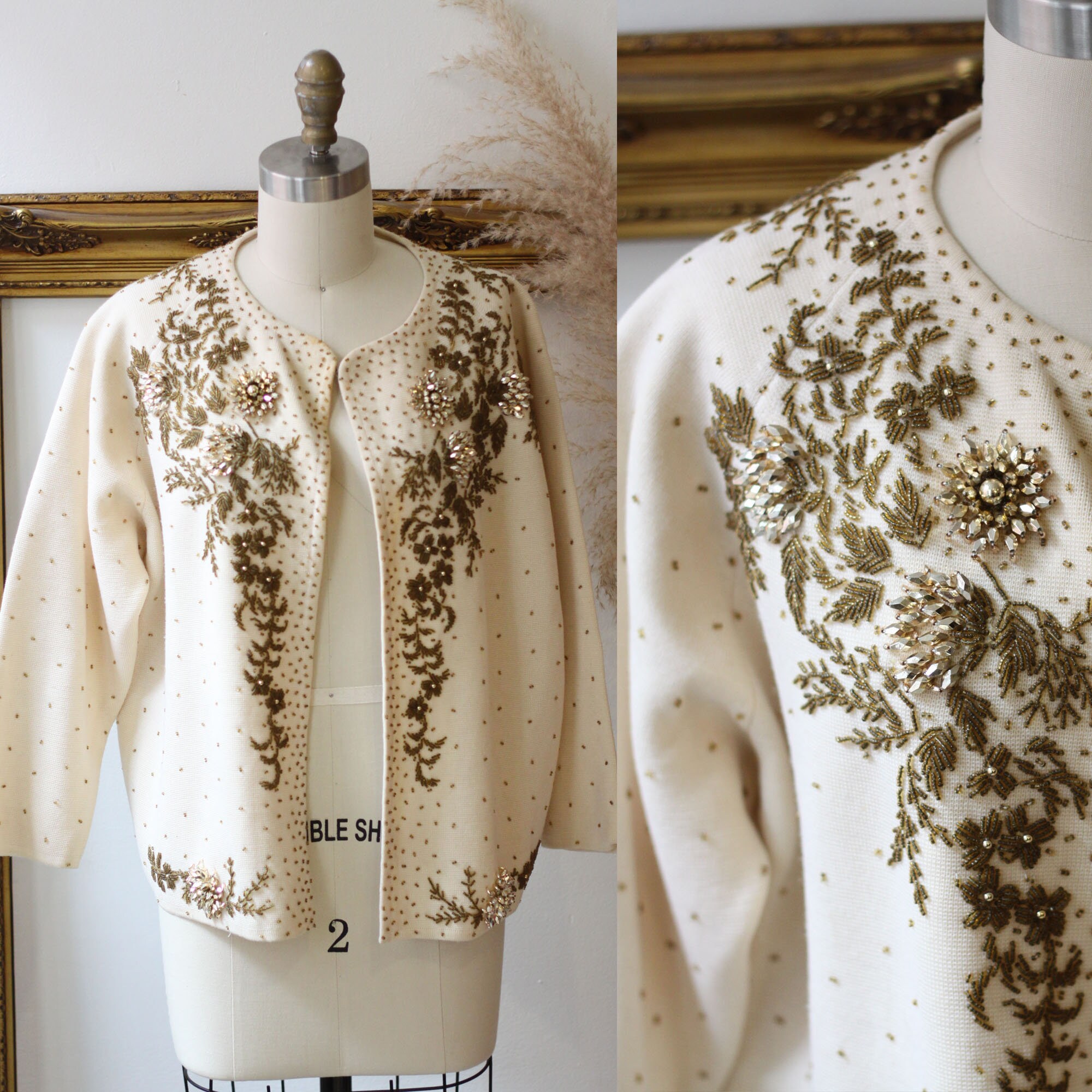 vintage beaded cardigan