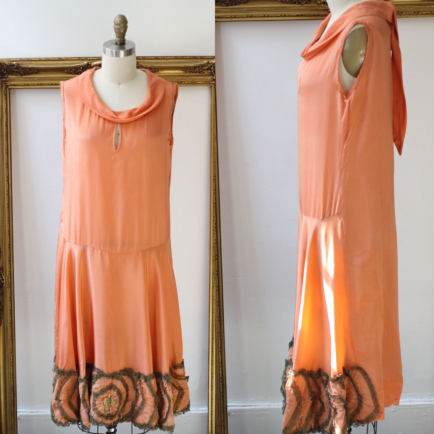 orange flapper dress