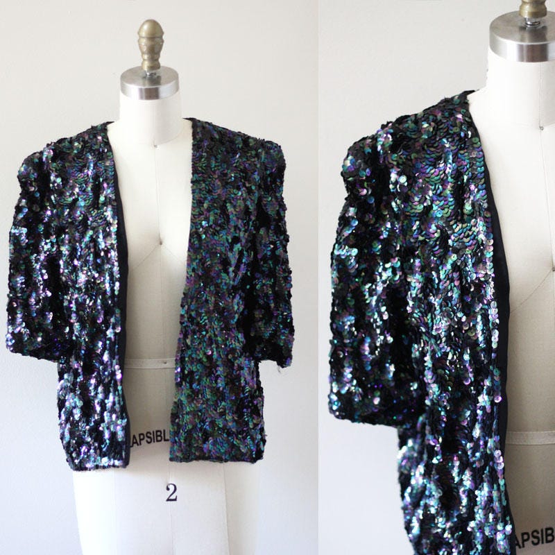 vintage sequin blazer