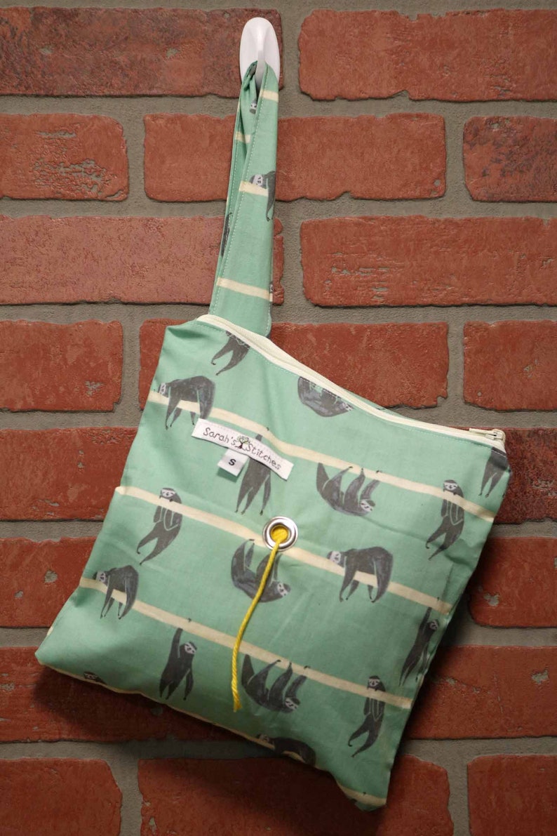 Surprise Me Prints, Knitting Bag, Crochet, Knit, Yarn, Wool, Yarn Storage, Yarn Bag with Hole, Grommet image 4