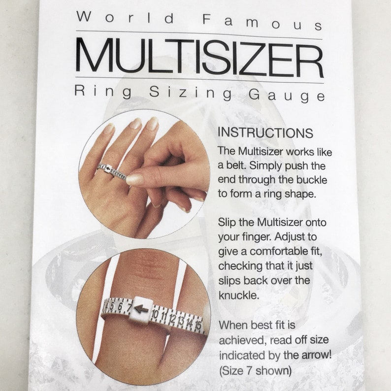 US Sizes 1-17 /& Half Sizes At Home Ring Measurement Tool Plastic Ring Sizing Tool Adjustable Ring Sizing Gauge Ring Size Finder