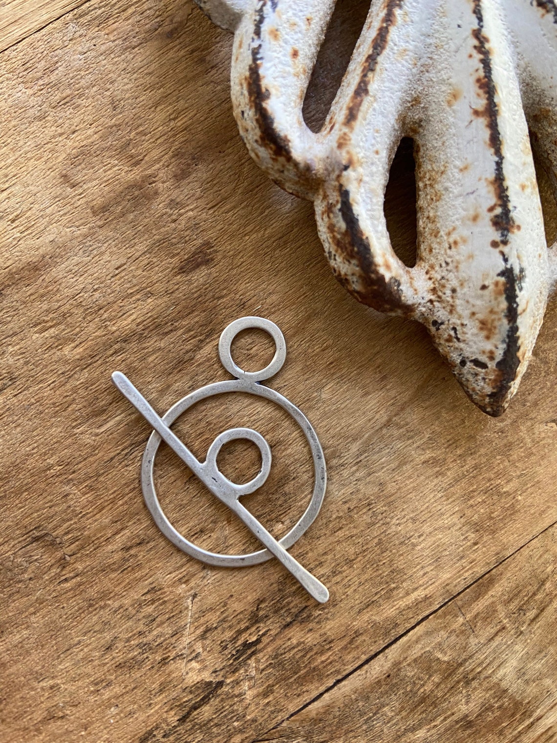 Small Silver Toggle Clasp, Toggle Clasp, Handmade Jewelry Findings