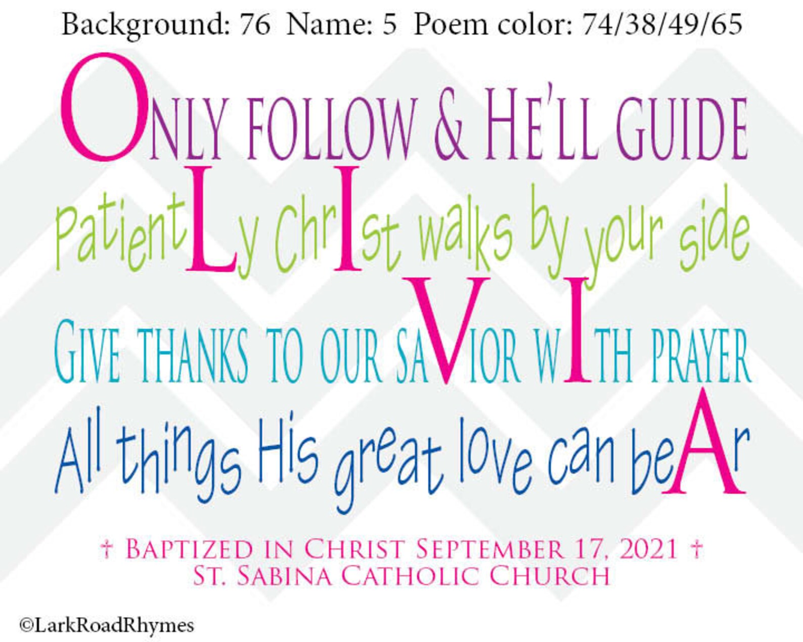 Christian Wall Art for Goddaughter 8x10 Christening Gift for Etsy