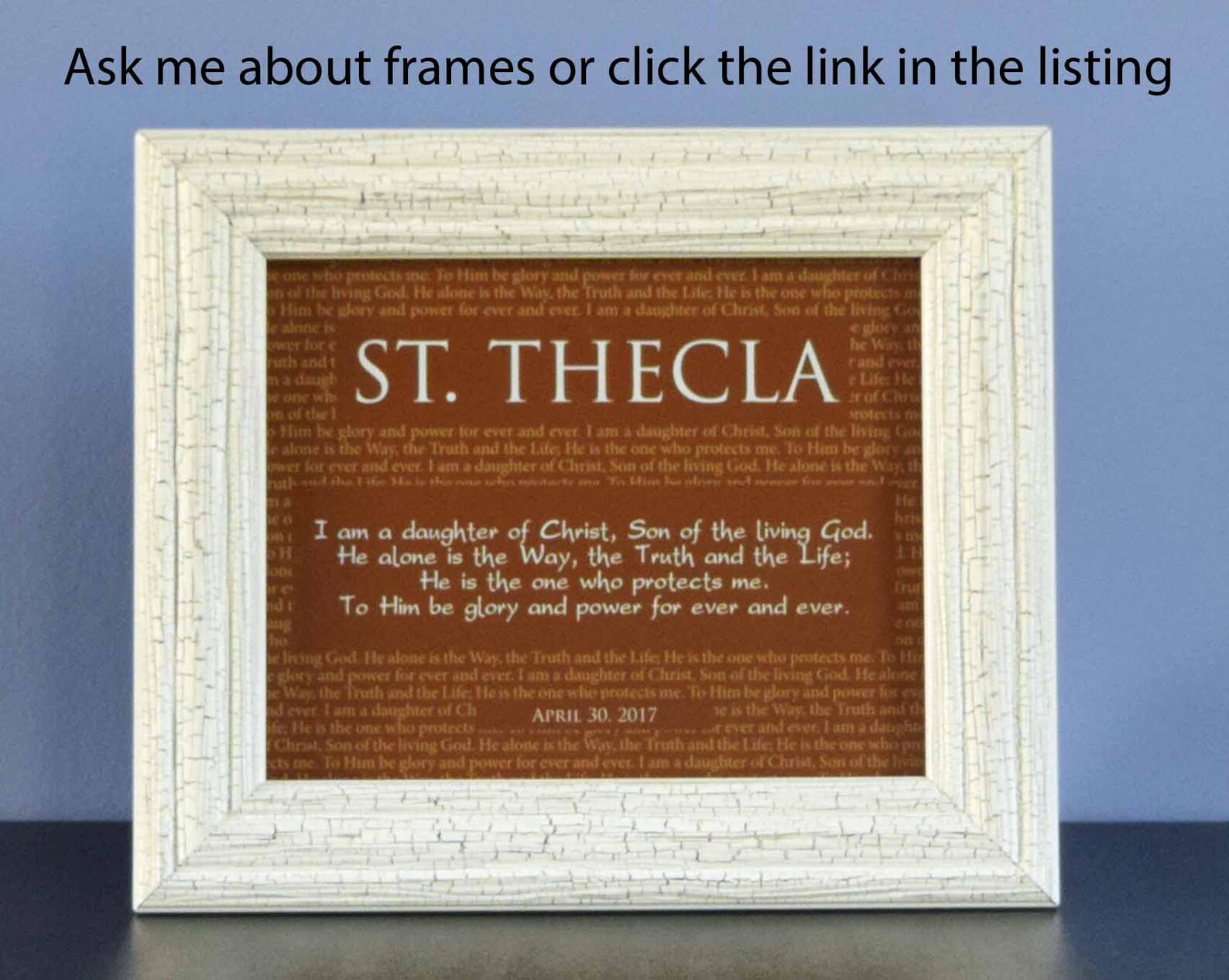 Christian Wall Art for Goddaughter 8x10 Christening Gift for Etsy