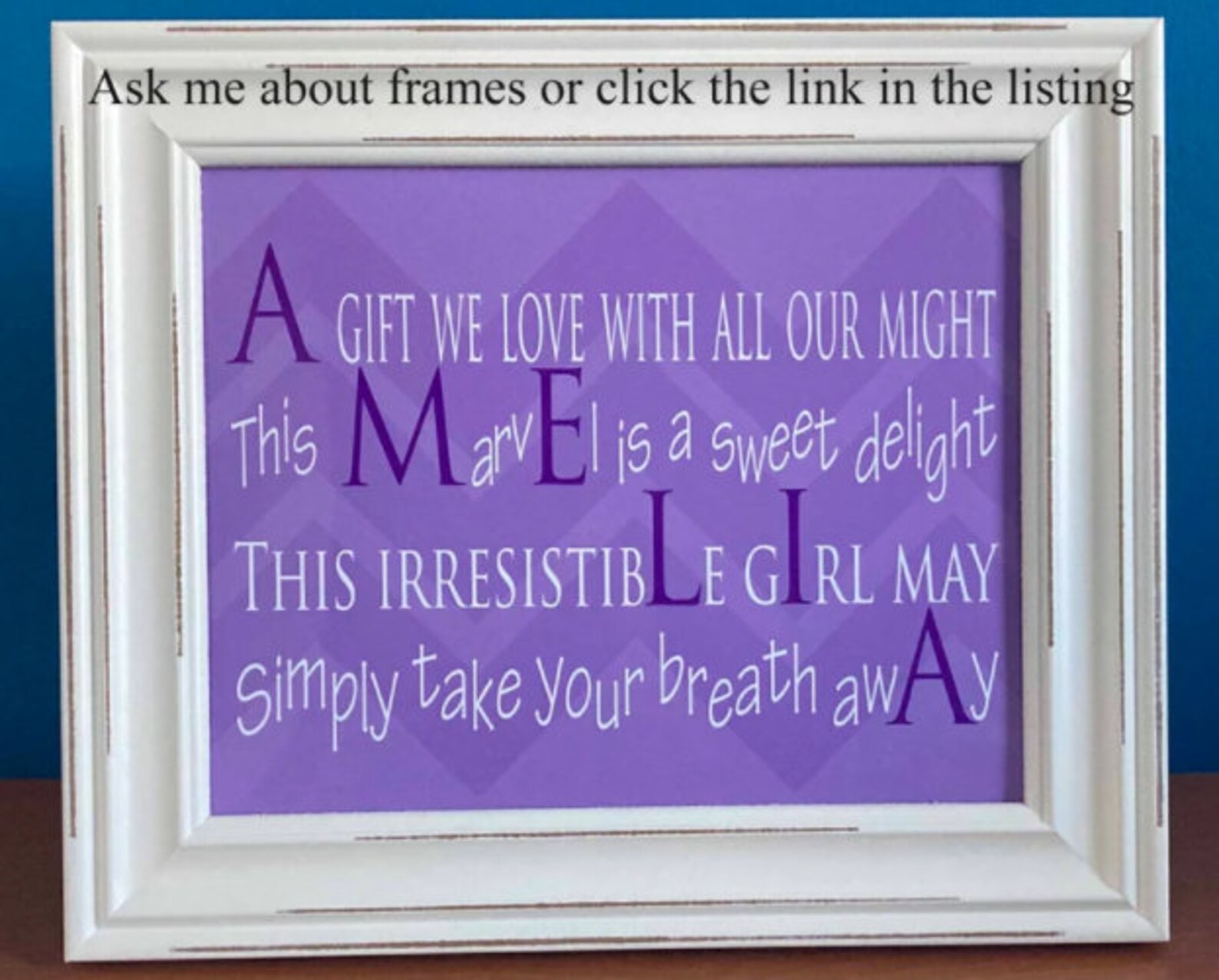 Christian Wall Art for Goddaughter 8x10 Christening Gift for Etsy