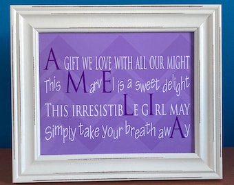 Add a frame to your poem purchase - Poem is additional fee