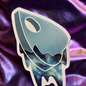 Ouija Planchette Sticker, Occult Decal, Pastel Goth Sticker, Witch Sticker