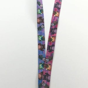 DISCOUNTED Trash Friends, 18 lanyard, Cute Pigeon, Racoon, and Possum, Cute Bagde Holder, Stocking Stuffer, Clearance image 4