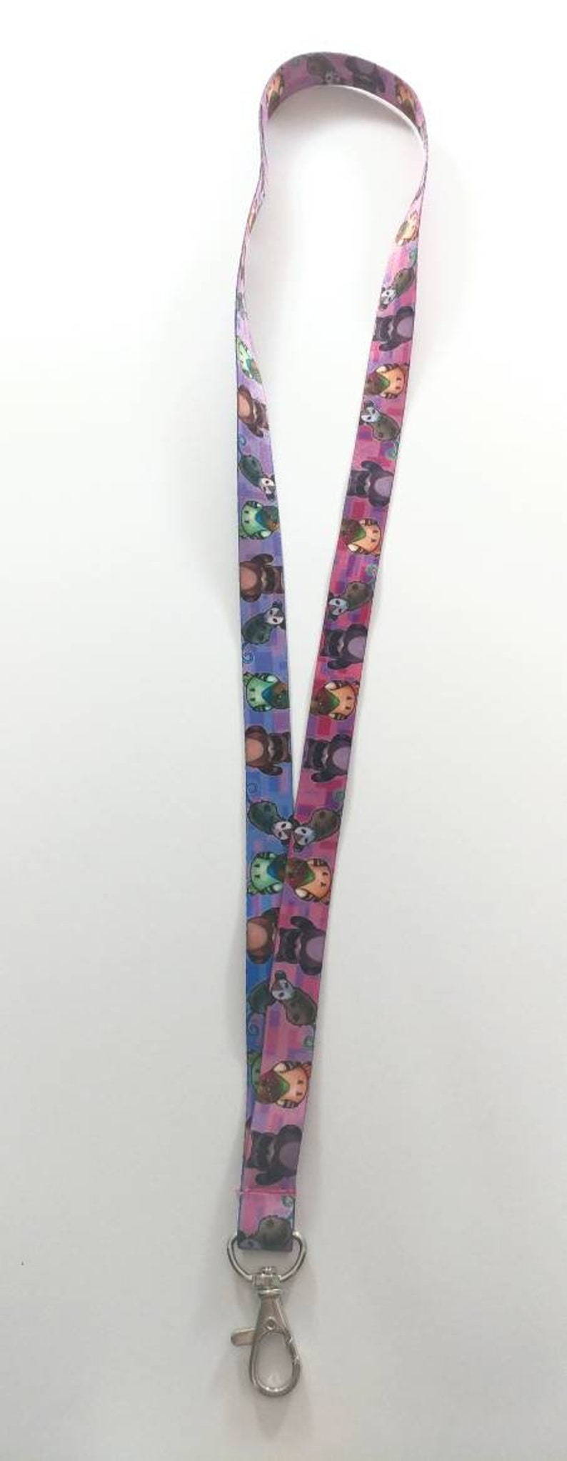 DISCOUNTED Trash Friends, 18 lanyard, Cute Pigeon, Racoon, and Possum, Cute Bagde Holder, Stocking Stuffer, Clearance image 4