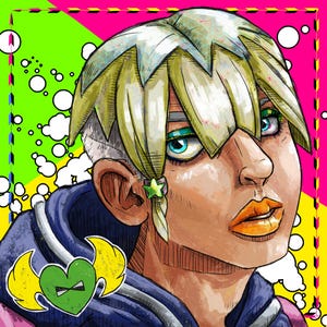 Jodio Square Print, JJBA JoJolands