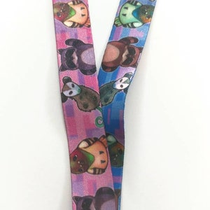 DISCOUNTED Trash Friends, 18 lanyard, Cute Pigeon, Racoon, and Possum, Cute Bagde Holder, Stocking Stuffer, Clearance image 2