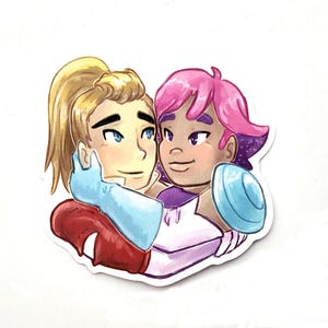 Adora and Glimmer She-Ra Sticker, Glimmadora Decal