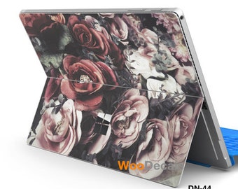Surface Pro 9 8 X 7 6 5 4 3 Surface Go 3 1 2 Decal Sticker Skin for Microsoft Surface Pro Tablet Keyboard Film Foil Wrap Retro Flower DN44