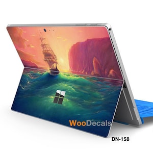 Surface Pro 9 8 X 7 6 5 4 3 Surface Go 3 1 2 Decal Sticker Skin for Microsoft Surface Pro Go Tablet Laptop Decals Sleeve Covers Wave DN158