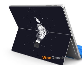 Surface Pro 9 8 X 7 6 5 4 3 Surface Go 3 1 2 Decal Sticker Skin for Surface Pro Laptop Cover Keyboard Sleeve Film Moon Astronaut Space DN159