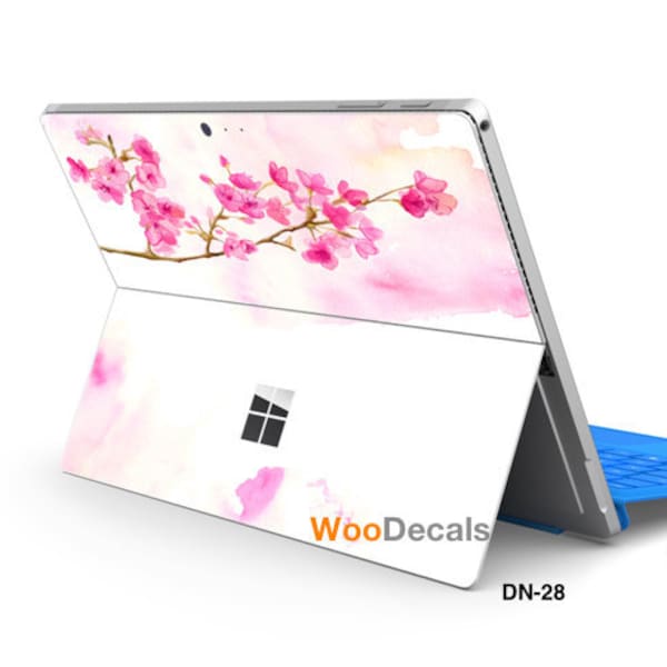 Surface Pro 9 8 X 7 6 5 4 3 Surface Go 3 1 2 Skin Decal Sticker for Microsoft Surface Pro Decals Stickers Covers Cherry Blossom Flowers DN28