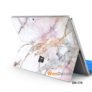 Surface Pro 9 8 X 7 6 5 4 3 Surface Go 3 1 2 Decal Sticker Skin for Microsoft Surface Pro Cover Decals Stickers Covers Pink Marble DN170