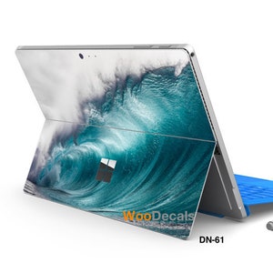 Surface Pro 9 8 X 7 6 5 4 3 Surface Go 3 1 2 Skin Decal Sticker Skin for Microsoft Surface Keyboard Tablet Covers Sleeve Film Wave DN61