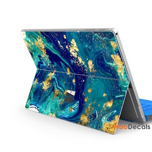 Surface Pro 9 8 x 7 6 5 4 3 Surface Go 3 1 2 Pegatina de calcomanía para Microsoft Surface Pro Go Tablet Funda de teclado Funda de manga Marble SJ62