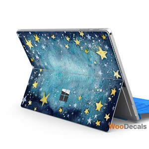Surface Pro 9 8 x 7 6 5 4 3 Go 3 1 2 Pegatina de calcomanía para Microsoft Surface Pro Go Tablet Cubierta de teclado Film Folio Funda de manga Stars SJ51