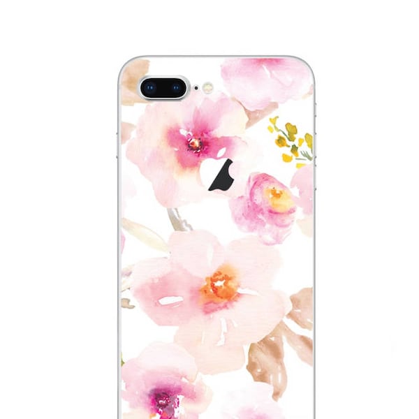 iPhone Decal Sticker Skin for iPhone 5 5S SE 6 6S 6S Plus 7 7 Plus iPhone 8 8 Plus iPhone X Cover Decals Stickers Covers Skins Floral 80